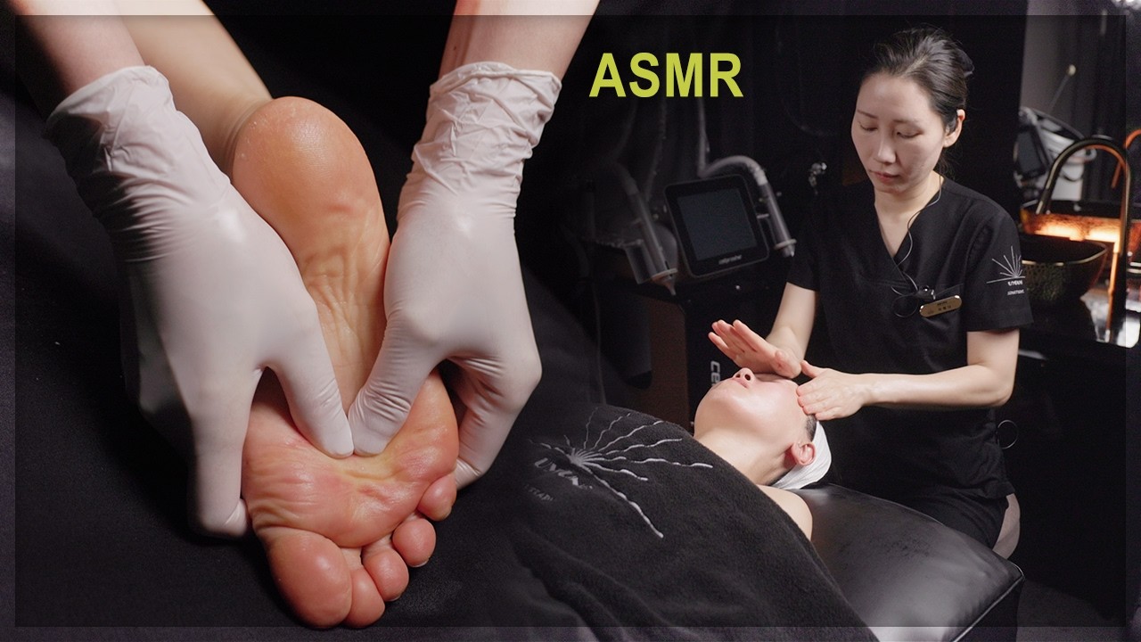 ASMR-массаж тела + уход за кожей на водяном матрасе… 😪 Погружение в сон