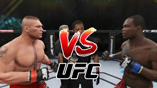 Brock Lesnar vs. Ovince Saint Preux | EA Sports UFC 4 - K1 Rules