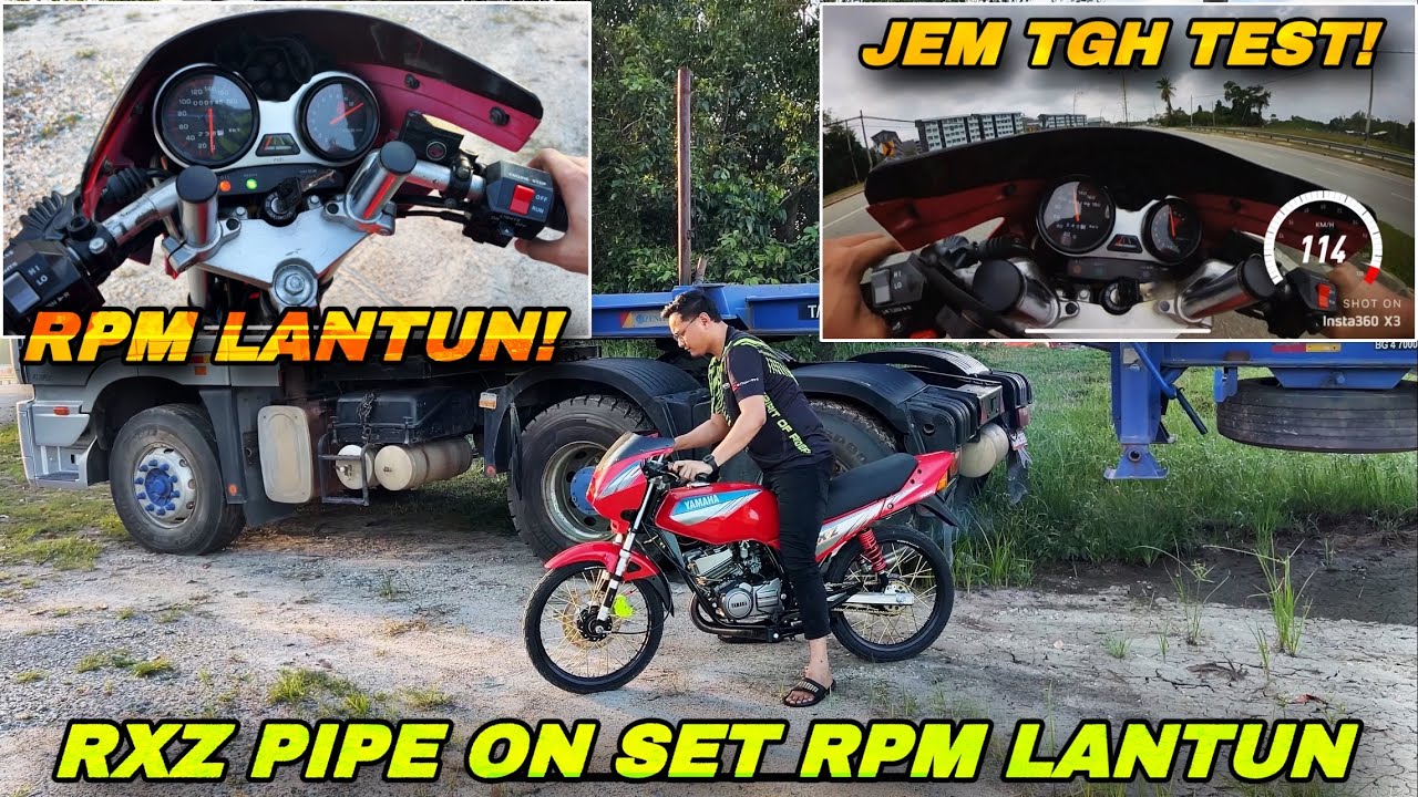 RXZ PIPE ON SET RPM LANTUN | RXZ JEM TENGAH TEST? | SHAH KAIZEN KING ...