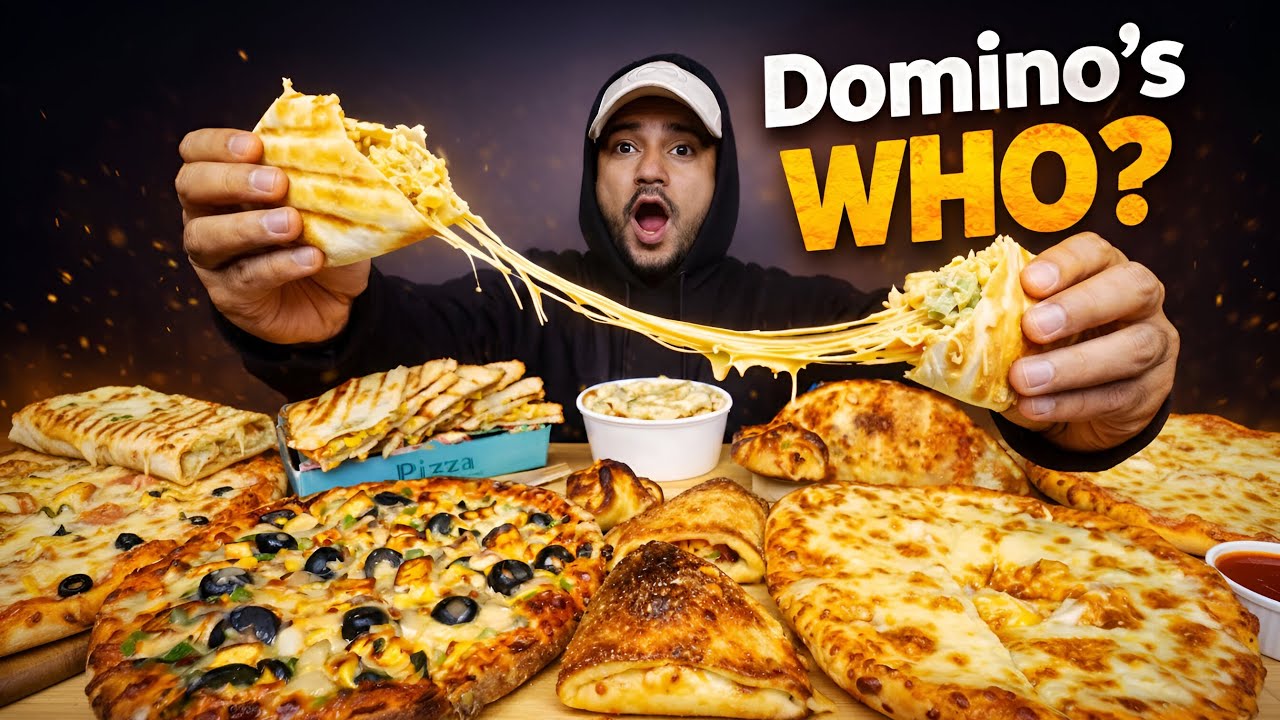 ₹1200 Feast! Cheesy Pizzas, White Sauce Pasta, Wraps & More Mukbang! 🍕🧀