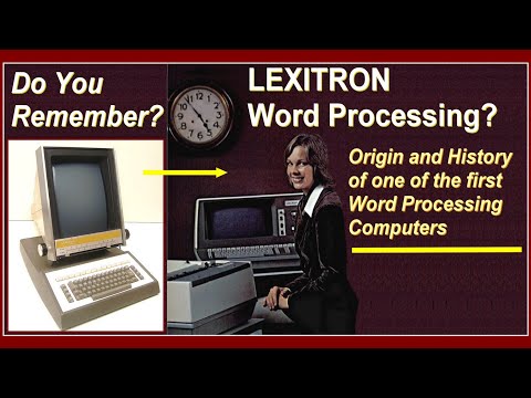 Computer History Lexitron Word Processing Computer Origin & History 1969-1984 Raytheon Microcomputer