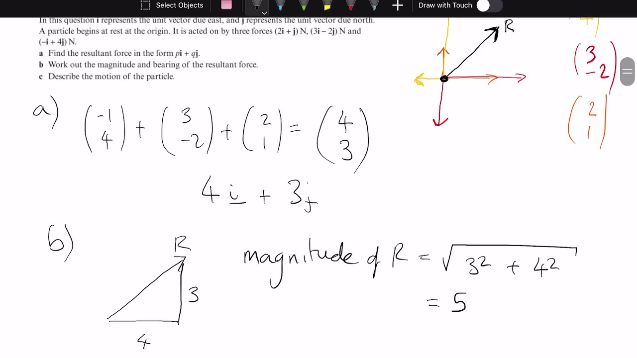 Year 1 Mechanics - 10.2 Forces and Motion - Example 4 - YouTube