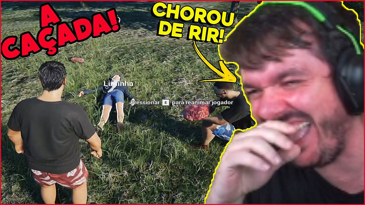😂GAULES CHOROU DE RIR COM A PATETADA DO LIMINHA NO RANCH SIMULATOR E BT SENDO CAÇADO POR LOBOS!🐺😂