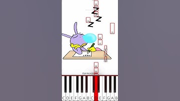 Flick to the beat!!🤣🤣THUMB DANCE CHALLENGE! Jax & Pomni (@pinkorojapan) - Octave Piano Tutorial