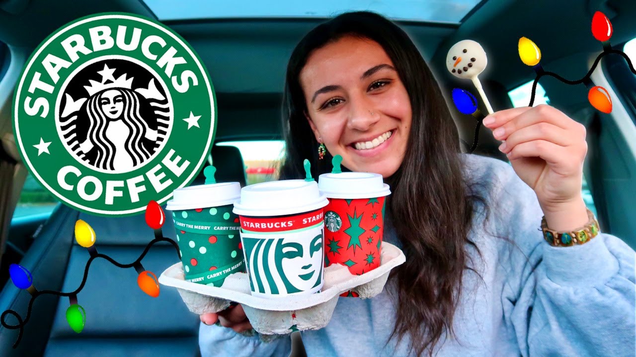 Trying Starbucks NEW HOLIDAY Drinks and Treats | 2020 *so yummy* 