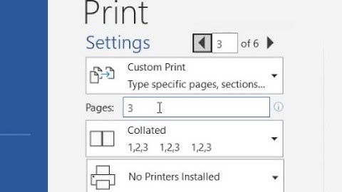 Microsoft Word not printing selected pages when page numbering is set to Page 1 of 9 Fixed