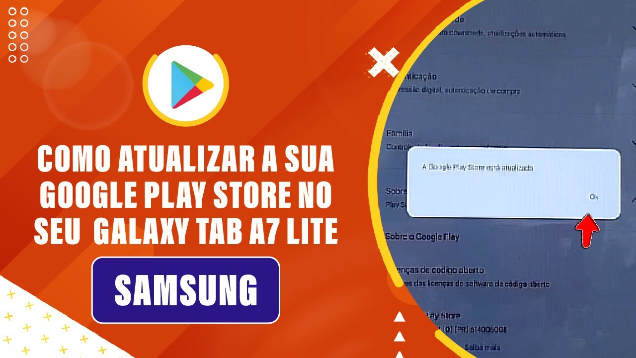 Como atualizar a sua Google Play Store no seu Galaxy Tab A7 Lite ...