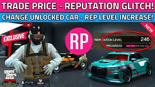 GTA 5 Reputation Glitch! How To Increase Rep Level LS Car Meet Tuners Get Change Car Trade Price AFK