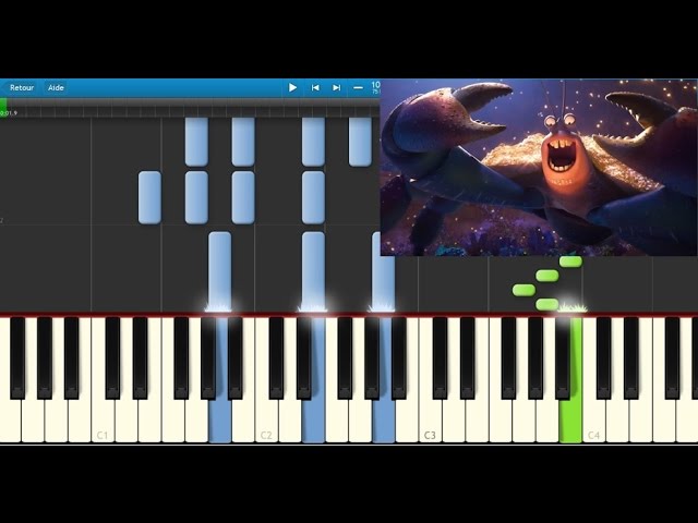 Vaiana Bling Bling Tamatoa Moana Shiny Karaoke Piano Synthesia Lyrics Sheet Music Youtube