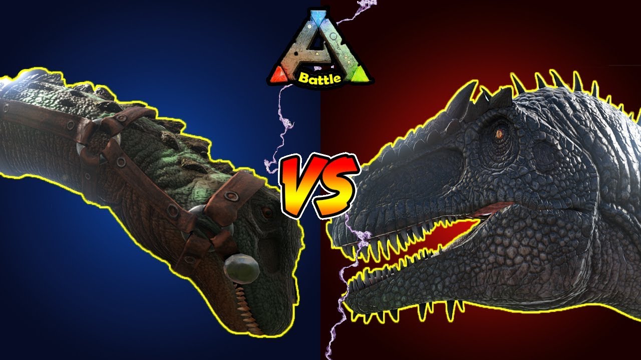 Ark最強の生物はどっちなの ティタノサウルス Vs ギガノトサウルス Titanosaur Vs Giganotosaurus Ark バトル Youtube