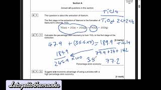 Atom Economy Question A Level Chemistry Walkthrough Practice Smash The Exams