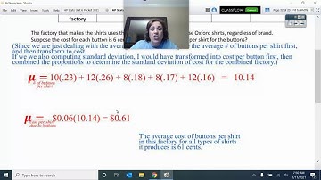 Going over Combining and Transforming several random variables Assignment Key VIDEO