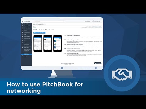 How to use PitchBook for networking