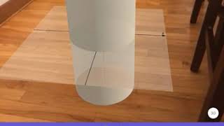 Plotting Points Using CYLINDRICAL COORDINATES: Dynamic Demo in GeoGebra 3D with Augmented Reality