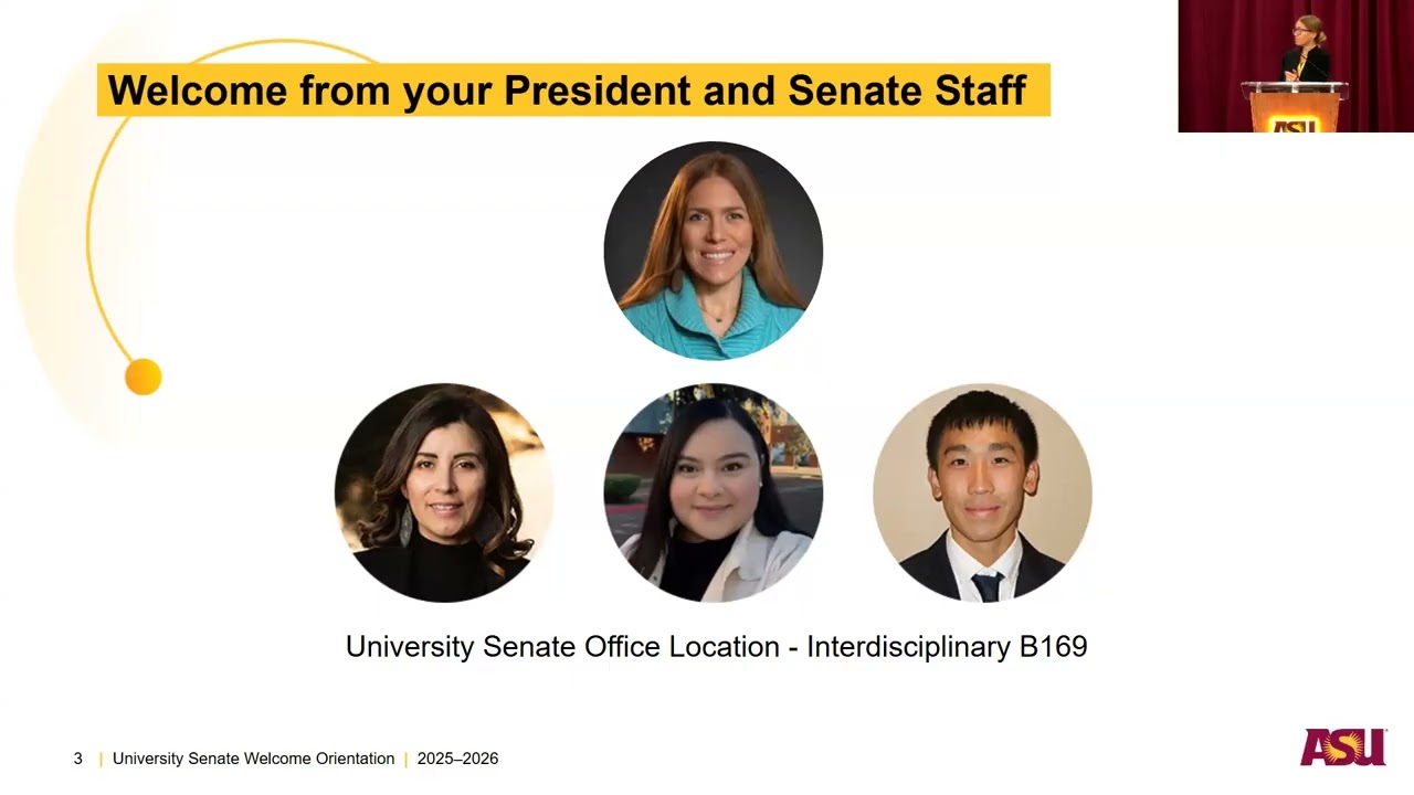 New Senate Orientation 2025-2026