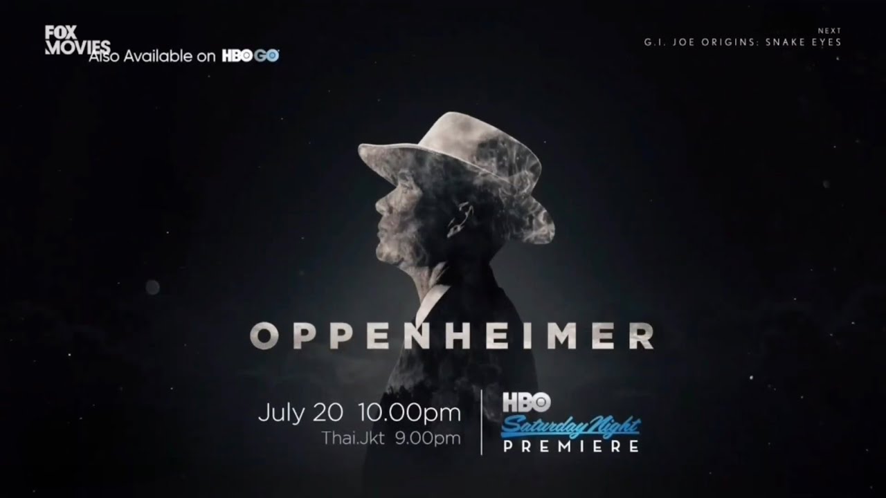 Oppenheimer (2023) HBO Asia Promo on Fox Movies Asia (Original Feed ...