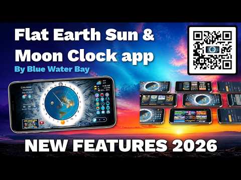 The Flat Earth Clock app UPDATED 2026 New Features!