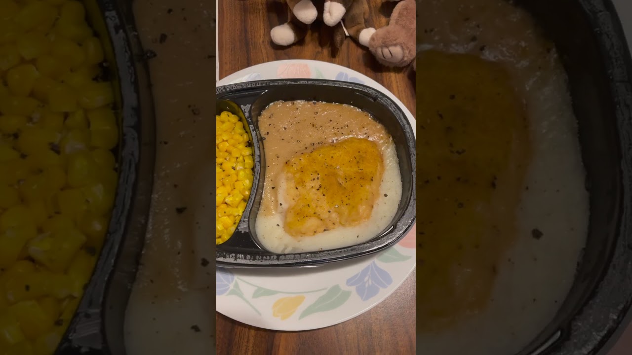 Trying Marie Callender's Country Fried Chicken Dinner!