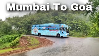 Mumbai To Goa Bus Journey In Monsoon