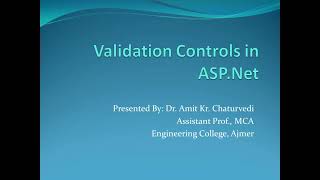 Required Field Validator control