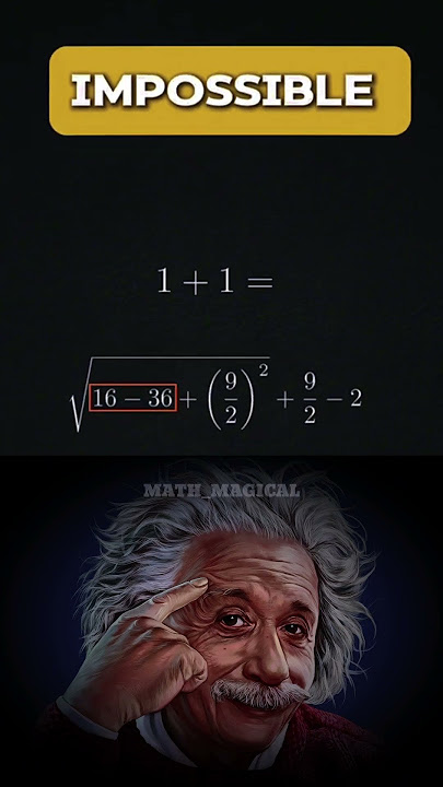 1 1=3 ?! The Equation That Breaks the Rules #maths #shorts