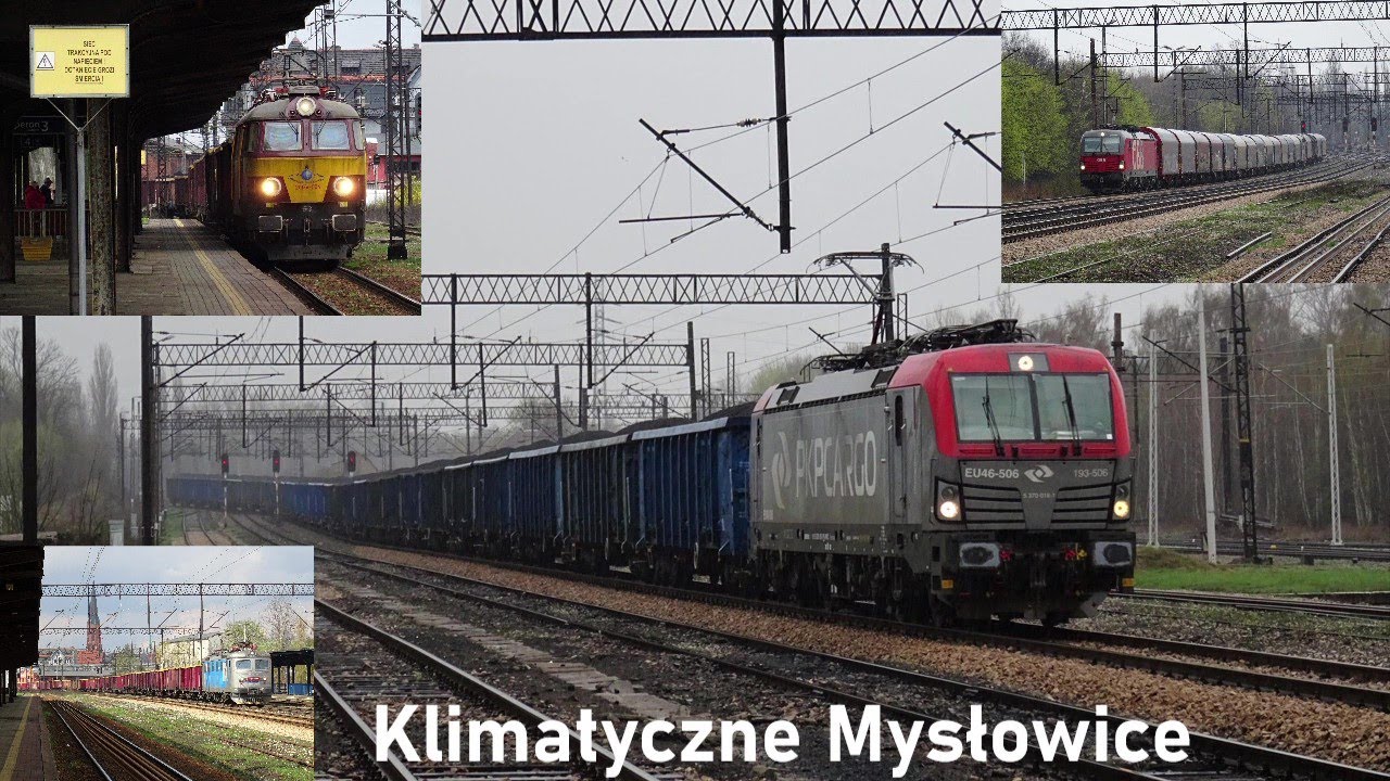 PKP Mysłowice -  pochmurna składanka z Mysłowic | Dwa różne Vectrony, Rail Polska i inni.....