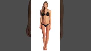 Volcom Simply Solid Triangle Bikini Top | SwimOutlet.com