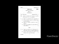 ELECTRONICS - I QUESTION PAPER | M.Sc APPLIED PHYSICS, SEM - 1 | SESSION : 2020 - 21 | K.U.K |