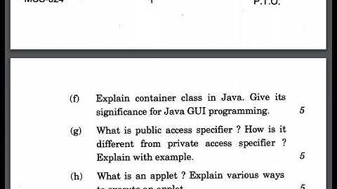 MCS-024 question paper june 2018