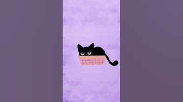 Oort, my void cat. First animation in procreate dreams  🐈‍⬛ #cat #animation #procreatedreams