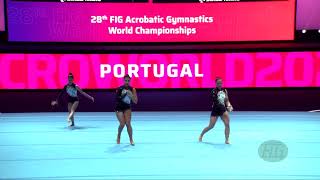 Portugal 1 (POR) - 2022 Acrobatic Worlds, Baku (AZE) - Balance Qualification  Women's Group