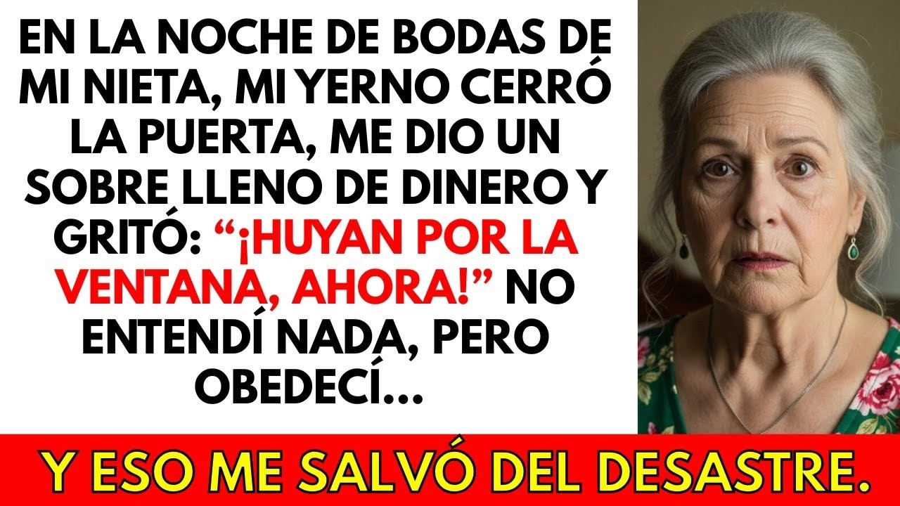Mi yerno me dio un sobre con dinero y gritó: “¡Huyan por la ventana, rápido!”