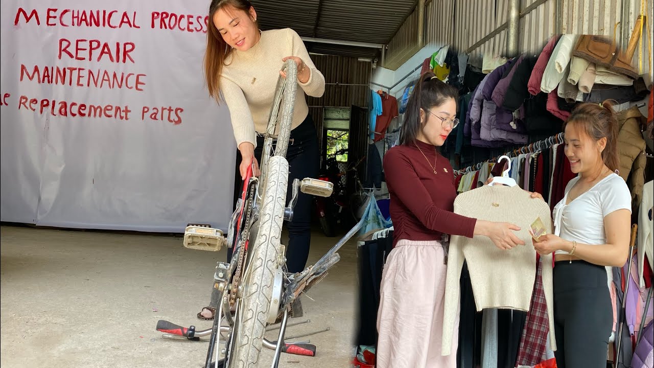 The girl sold her old electric motorbike to get money to buy winter clothes