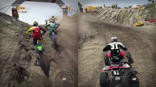 MX vs  ATV - Moms beginners luck ran out lol