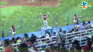 20130831 CPBL 犀牛VS猿 花絮 Lamigo新升降舞臺帶來新效果