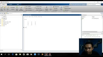 Cara mengoperasikan Matriks pada Aplikasi MATLAB