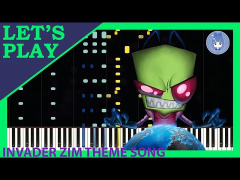 Invader Zim's Theme Song [Piano Tutorial]
