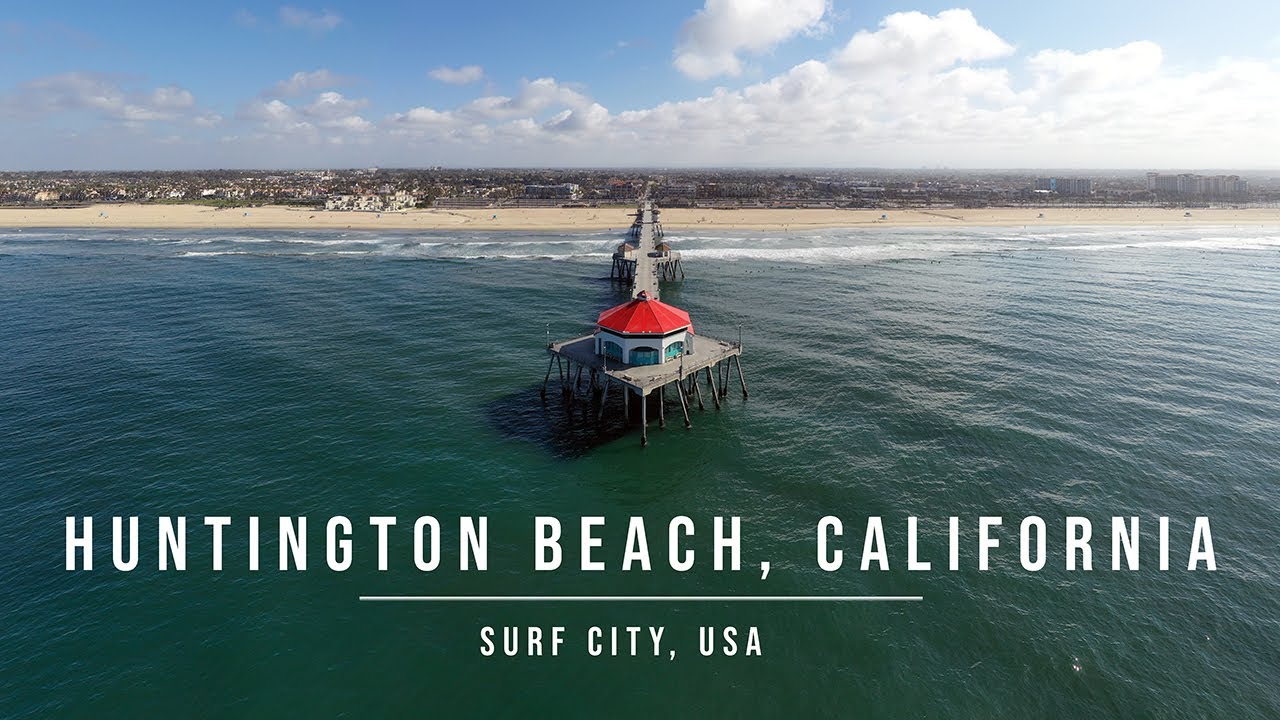 Huntington Beach Surf City by Drone during Quarantine (March 2020)
