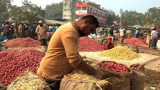 বগডর মহসথনর বখযত সবজ বজর The Largest Vegetable Market In Bogura Bangladesh