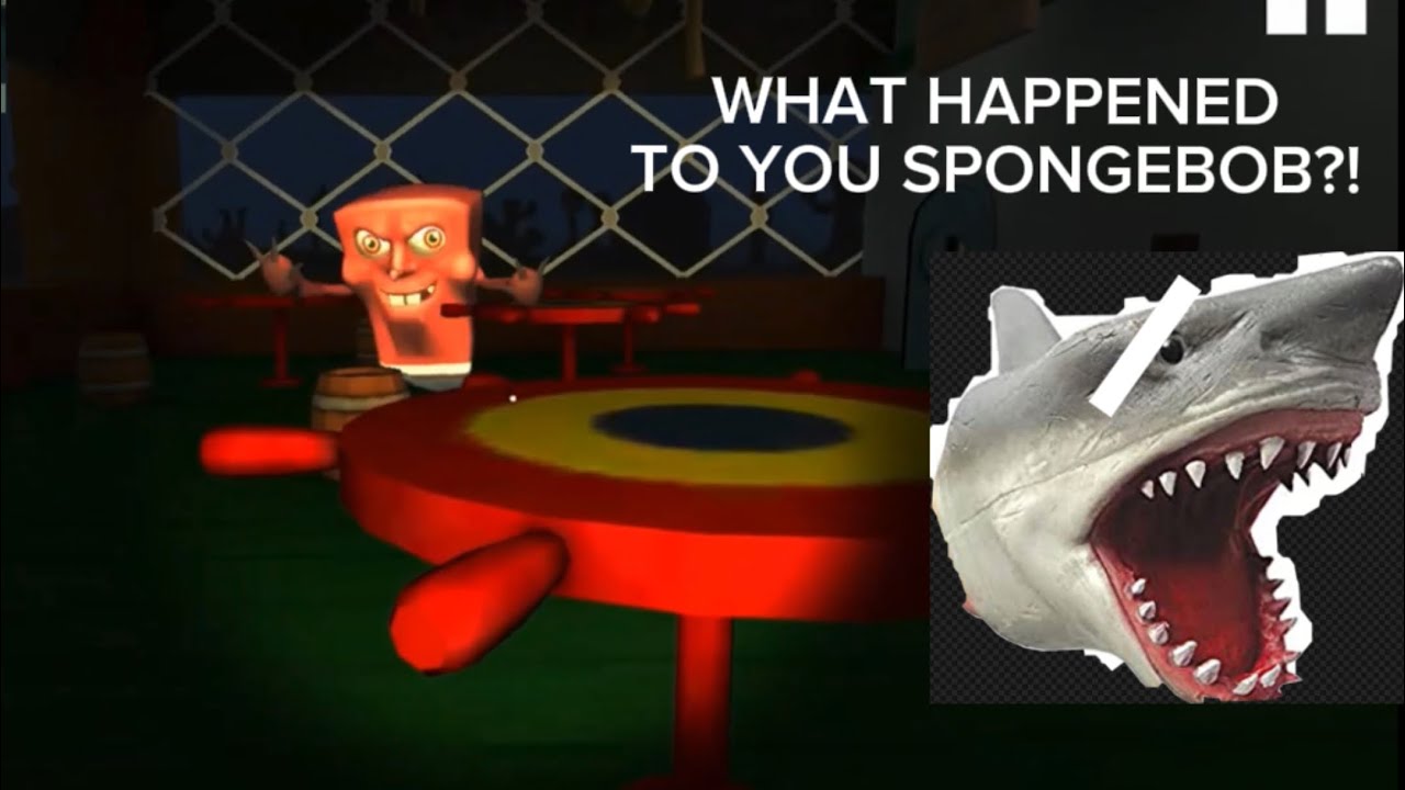 SG movie shark puppet plays krusty krab nightmare! YouTube