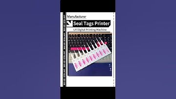 Seal Tags Barcode QR Code Variable Data UV Digital Printing Machine #sealtagprinter #plasticsealtag