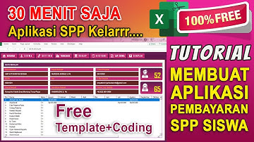 Tutorial | MEMBUAT APLIKASI PEMBAYARAN SPP - KOMITE - BULANAN | Macro VBA