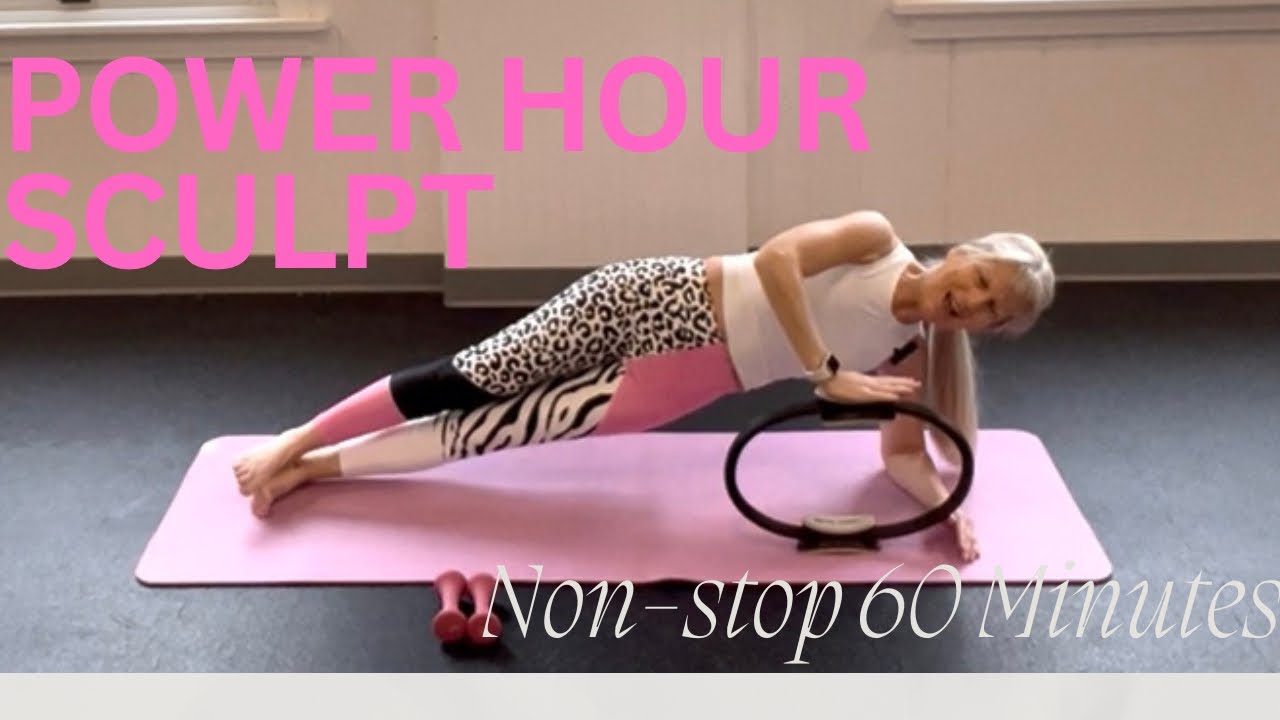 60 Minutes Total Body Sculpt| Ring and Weights| Pilates Mat Workout