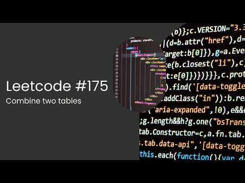 175. Combine Two Tables - LeetCode