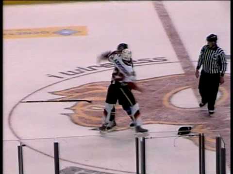 Rivermen Cam Paddock fights John Armstrong