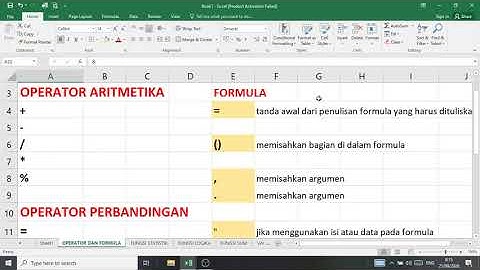 materi informatika microsoft excel
