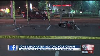 One dead in motorcycle crash