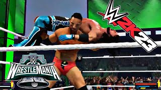 WWE 2K23 - LA Knight vs AJ Styles Full Match on WrestleManian XL 40 (WWE 2K23 GAMEPLAY)