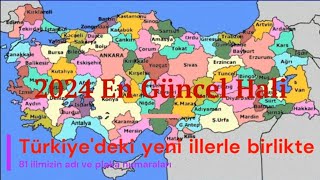Türkiye'deki yeni illerle birlikte 81 ilimizin adı ve plaka numarası ‐ Devrim Show