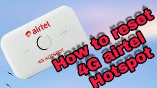 How to reset password of the airtel dongle